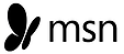 MSN logo black and white