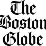 The Boston Globe logo black stacked clear background