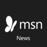black square msn news logo