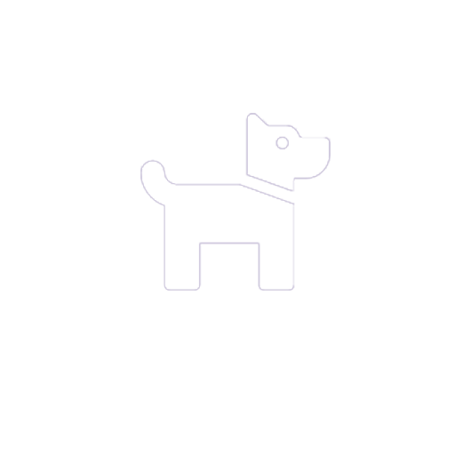 white icon dog large