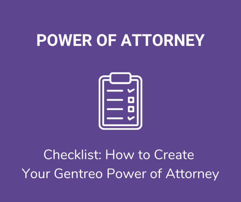 Checklist: How to Create Your Financial Power of Attorney with Gentreo