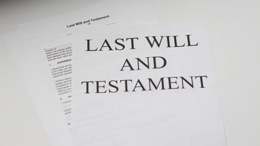 A Checklist for what goes into your Will