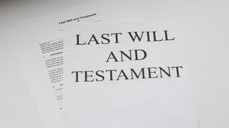 A Sample Checklist of What goes into a Will
